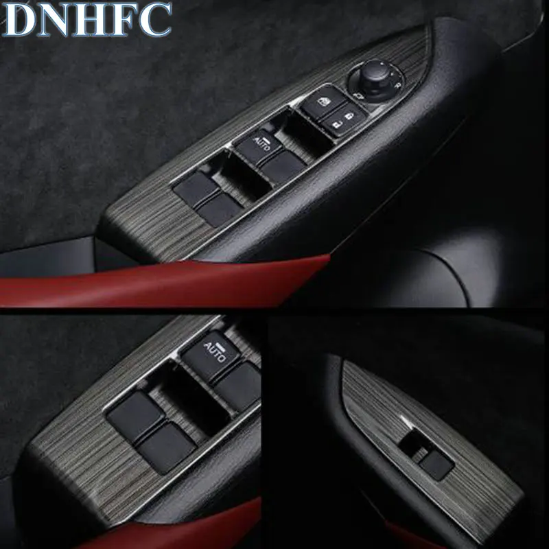 

DNHFC car-styling Glass switch decoration panel For Mazda CX-3 CX3 Car Accessories 2016 2017 2018