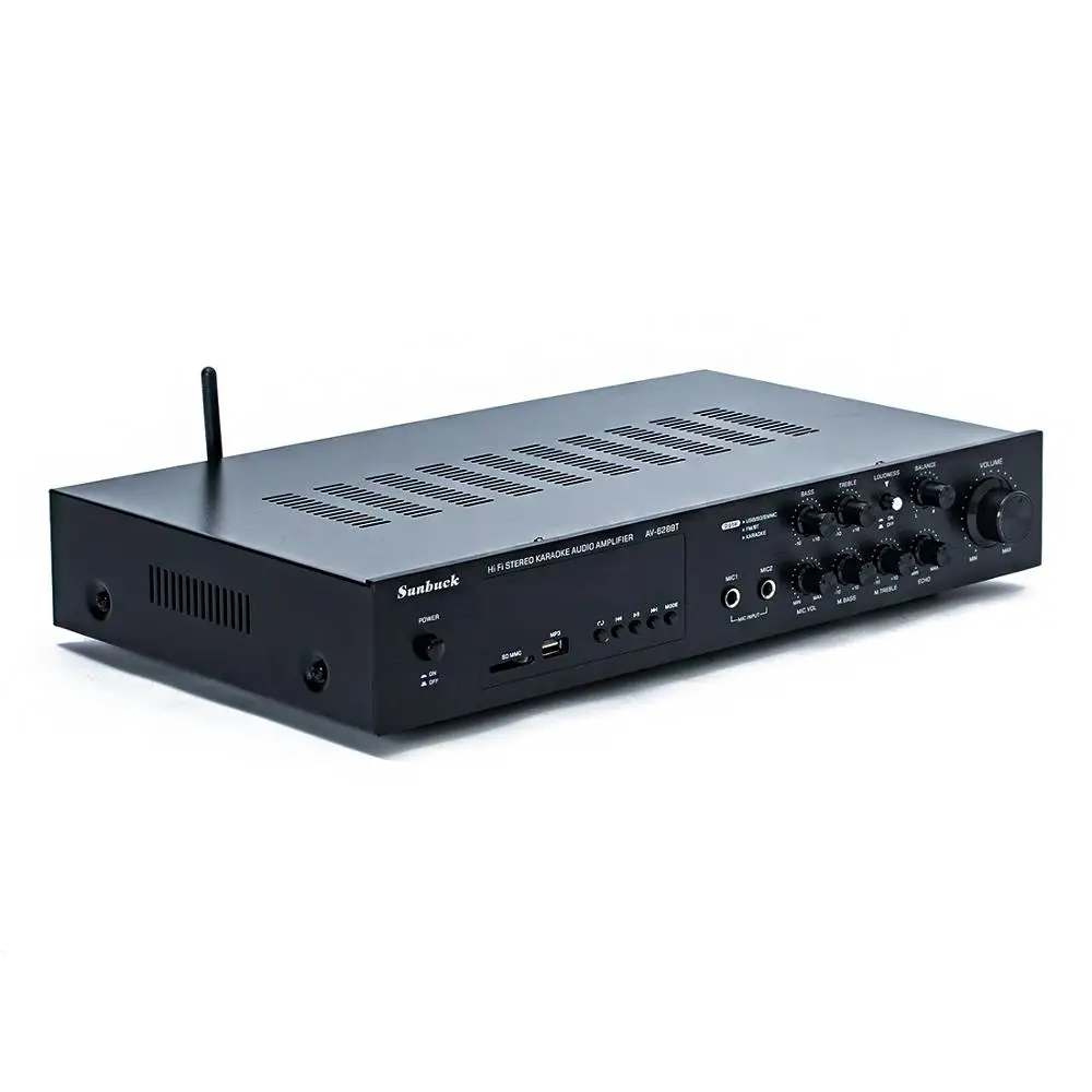 

220V 5.1 channel 400W high power SD USB FM Bluetooth remote control power amplifier home AV amplifier