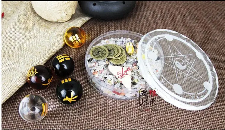 Jiu Gong Bagua Zhen Feng Shui пять элементов украшения хрустальный шар | Дом и сад