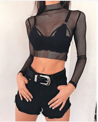 Женская облегающая футболка с высоким воротом и длинным рукавом|summer tops|shirt summersee