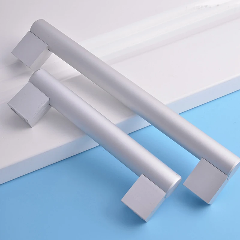 Простой алюминиевый сплав Дверные ручки для Кухня Шкаф ящика Потяните Home