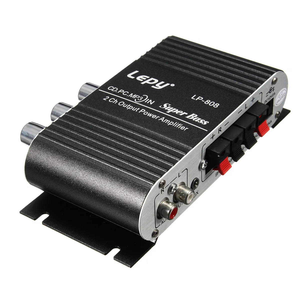LEPY Мини Автомобильный домашний стерео HI FI Усилитель 2 канала для IPOD MP3 PC DVD CD 12V |