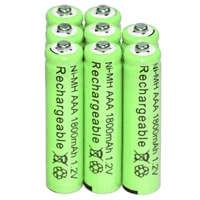 8x aaa ni mh 1800mah 1 2v bulk nickel rechargeable battery batteries green