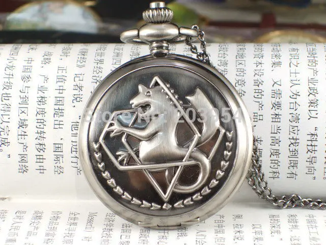 Стальной тон аниме Fullmetal Alchemist карманные часы 1 шт./лот 3 цвета Косплей ftgure Edward Elric с
