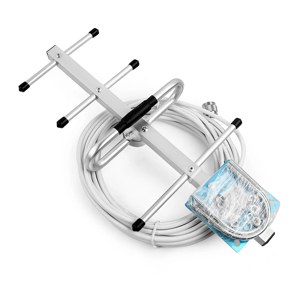 Directional Yagi Antenna Gain 850/900MHz 8dBi Outdoor for Cellular Signal Booster Communication Amplifier With N Male Connector