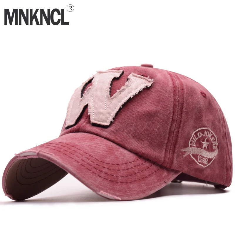 MNKNCL Высокое качество W вышивка бейсболка Snapback Кепка s Bone Casquette шляпа состаренная