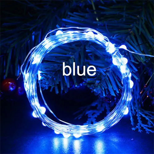 Blue Сказочный светильник s USB 5 м/10 м светодиодный светильник гирлянда из медной проволоки домашний Рождественский Свадебный Праздничный светильник ing 5 в декоративный светильник s - Испускаемый цвет: Blue