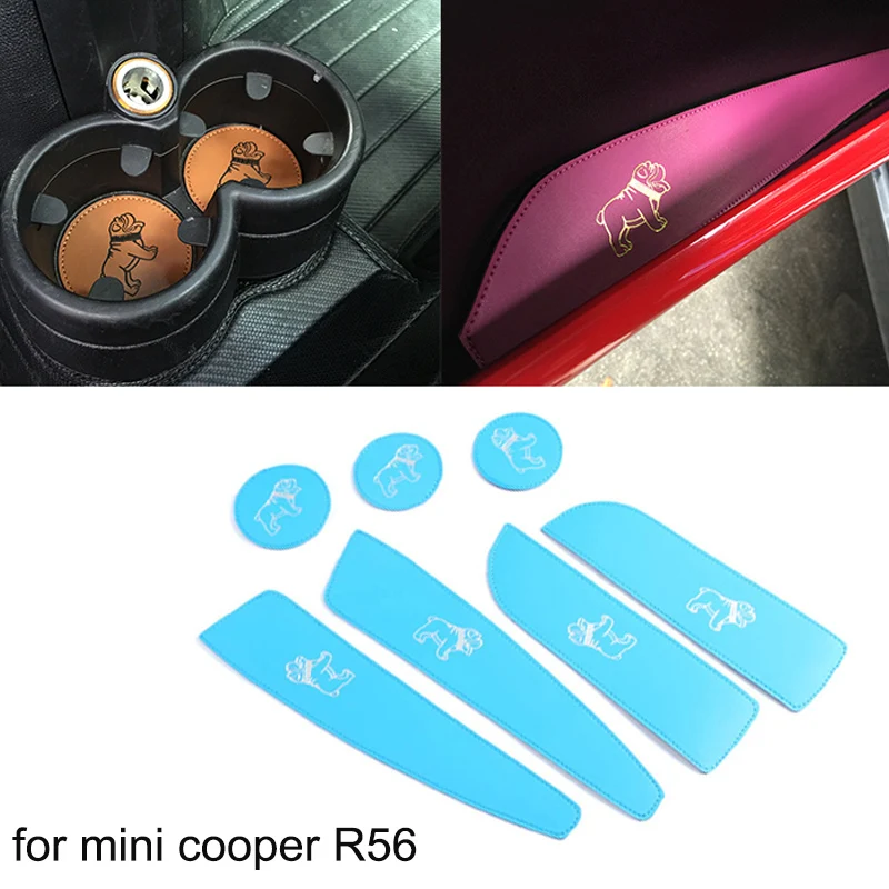 7 шт./лот Декор бульдога Автомобильная Нескользящая внутренняя дверная накладка