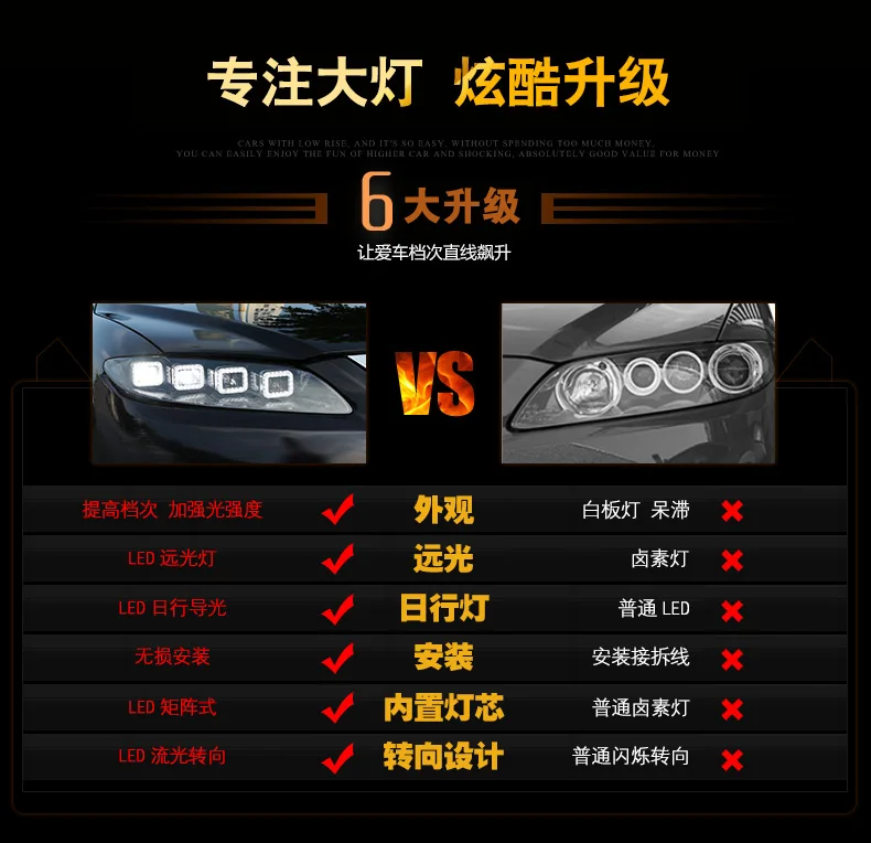Стайлинга автомобилей фара для Mazda 6 фары 2004-2012 Mazda6 все светодиодный задний фонарь светодиодный DRL динамический сигнала Ангел глаз аксессуары
