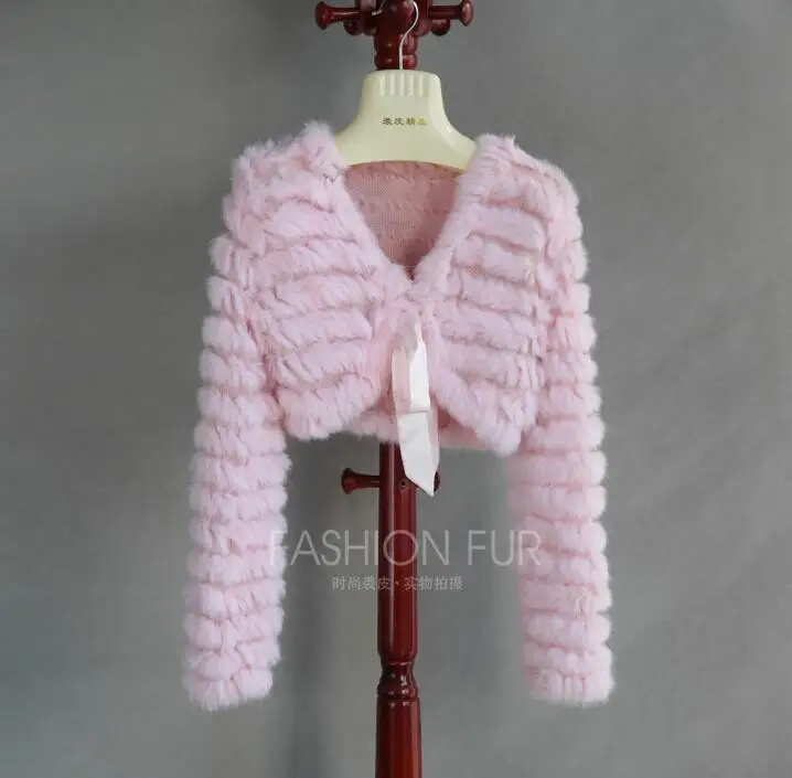pink Меховой жилет из натурального кроличьего меха, шаль, меховое пальто, женское свадебное пончо, палантин - Цвет: pink