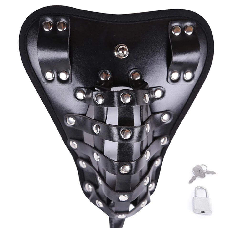 CamaTech кожаное Целомудрие ремень на жгут клетка для петуха секс брюки Исправлена