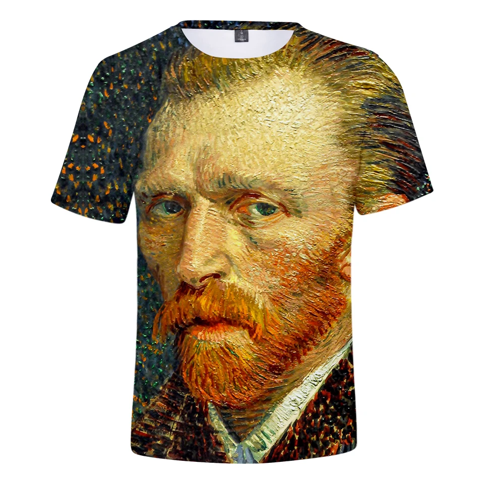

Van Gogh 3D Printed 2018 New Fashion T-shirts Women/Men Short Sleeve O-Neck Tshirts Casual Streetwear Trendy Style Tee Shirts
