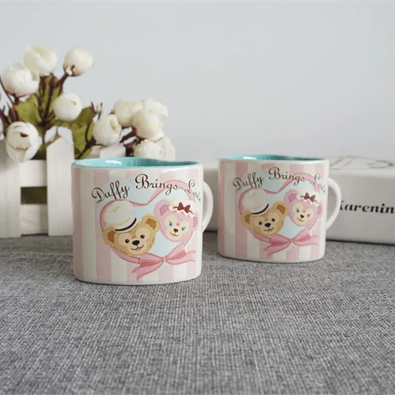 Бесплатная доставка Duffy Медвежонок кружки с ручкой креативная керамическая
