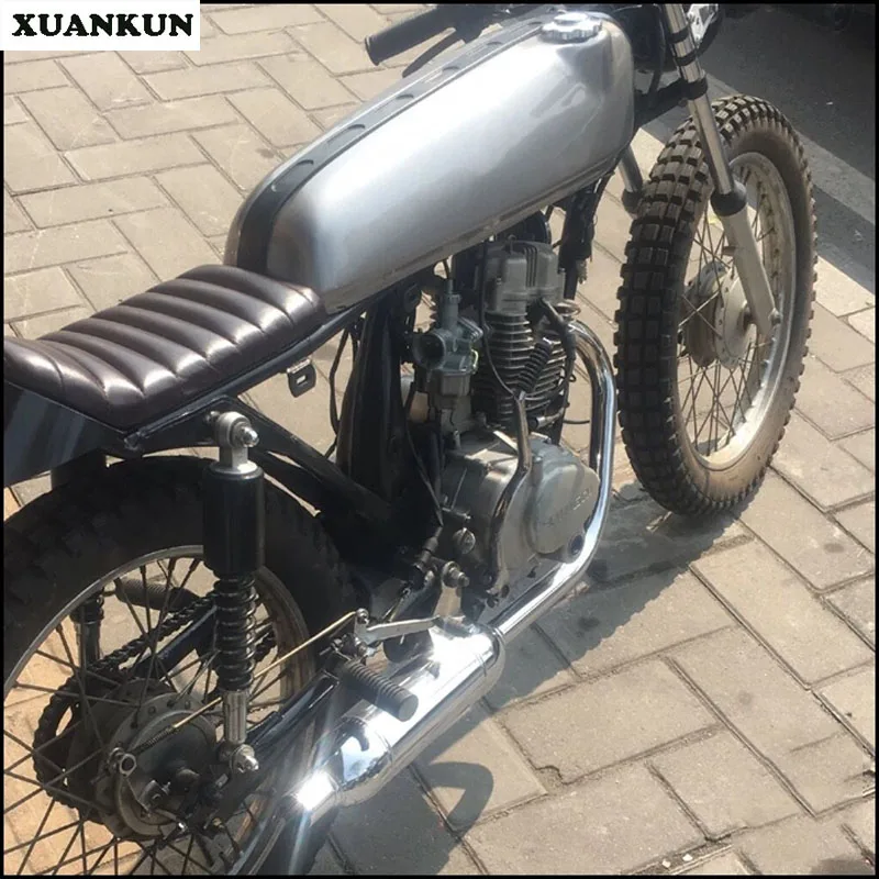 XUANKUN CG125 Ретро Модифицированная выхлопная труба мотоцикла глушитель короткий