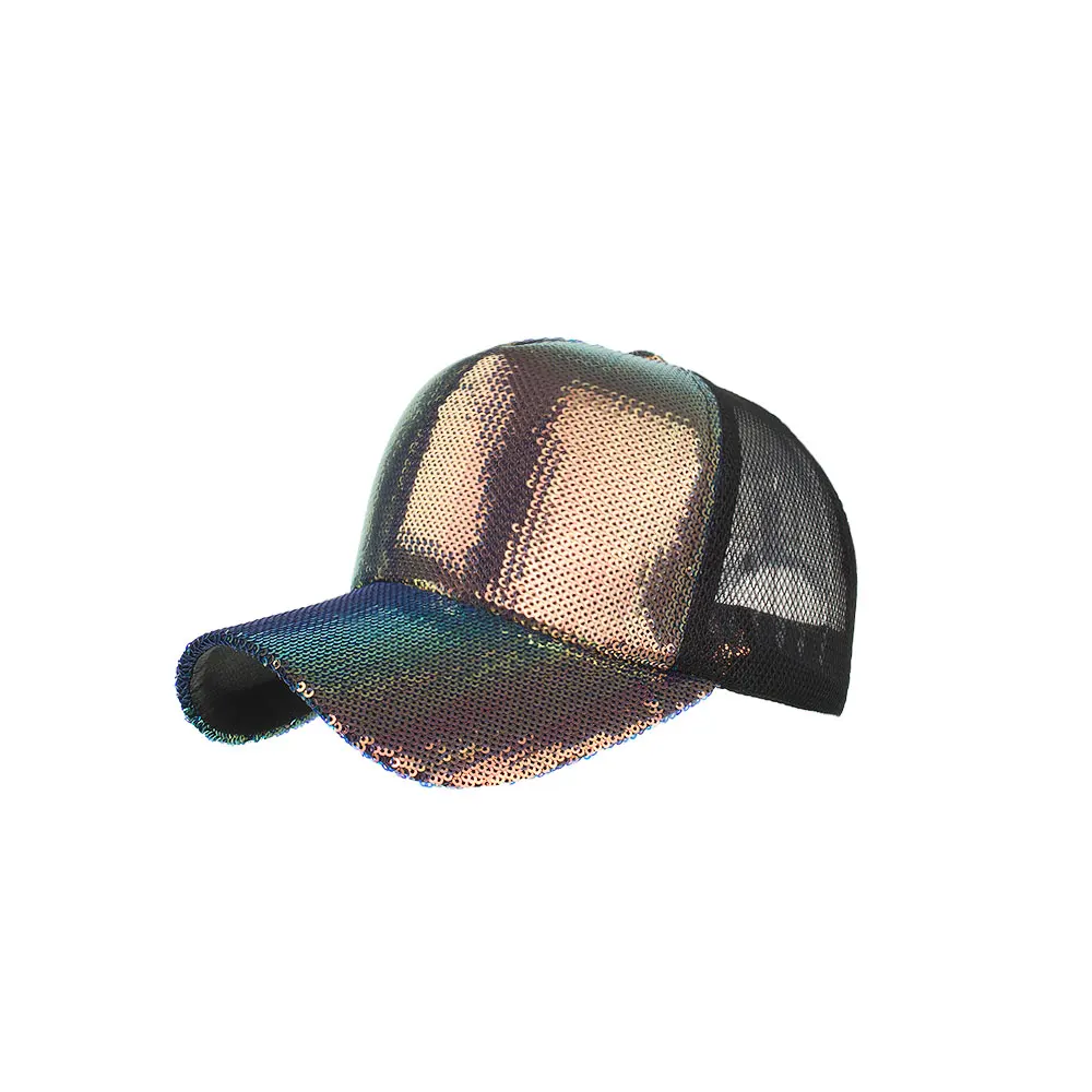 multicolor JOYMAY Весна Лето Новая Солнцезащитная шляпа Модная стильная женская любимая блестящая сетчатая Бейсболка Повседневная шляпа для отдыха B644 - Цвет: multicolor
