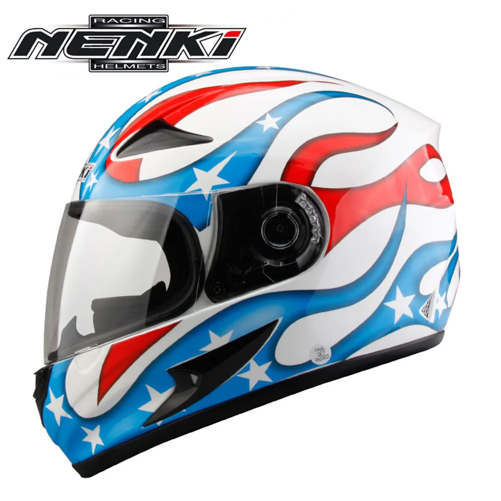NENKI Полный мотоциклетный шлем Capacete da Motocicleta мотошлем Casque Kask 816z гоночная езда