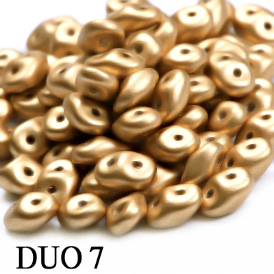 DUO7 Perles стеклянные бусины с двойным отверстием японское ювелирное изделие Boncuk качество DIY Ручная работа очаровательные круглые коралловые бусины для изготовления ювелирных изделий - Цвет: DUO7