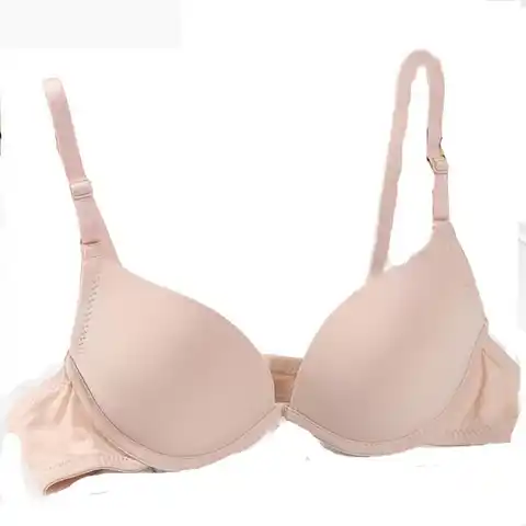 Beige color boost chest women bra support chest brassiere push up bra thin cup lovely sexy bra top small chest  sexy women bra