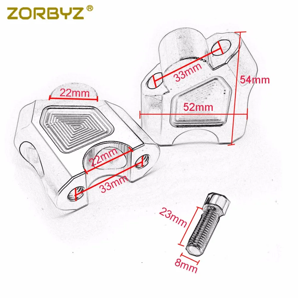 ZORBYZ Мотоцикл CNC Серебряный Руль Riser Kit движется бар вверх для BMW F650GS 2008 2012 F700GS 2013