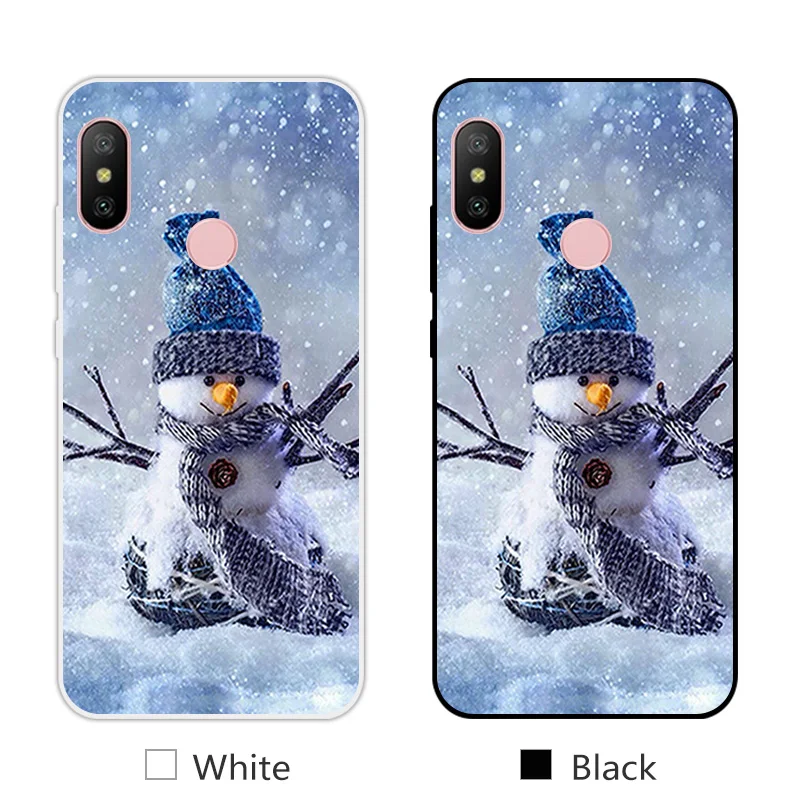 05 Чехол для телефона для Xiao mi Red mi 6 Pro TPU силиконовый черный матовый чехол 5,8" для Xiaomi mi A2 Lite дизайн для рождественского сезона - Цвет: 05