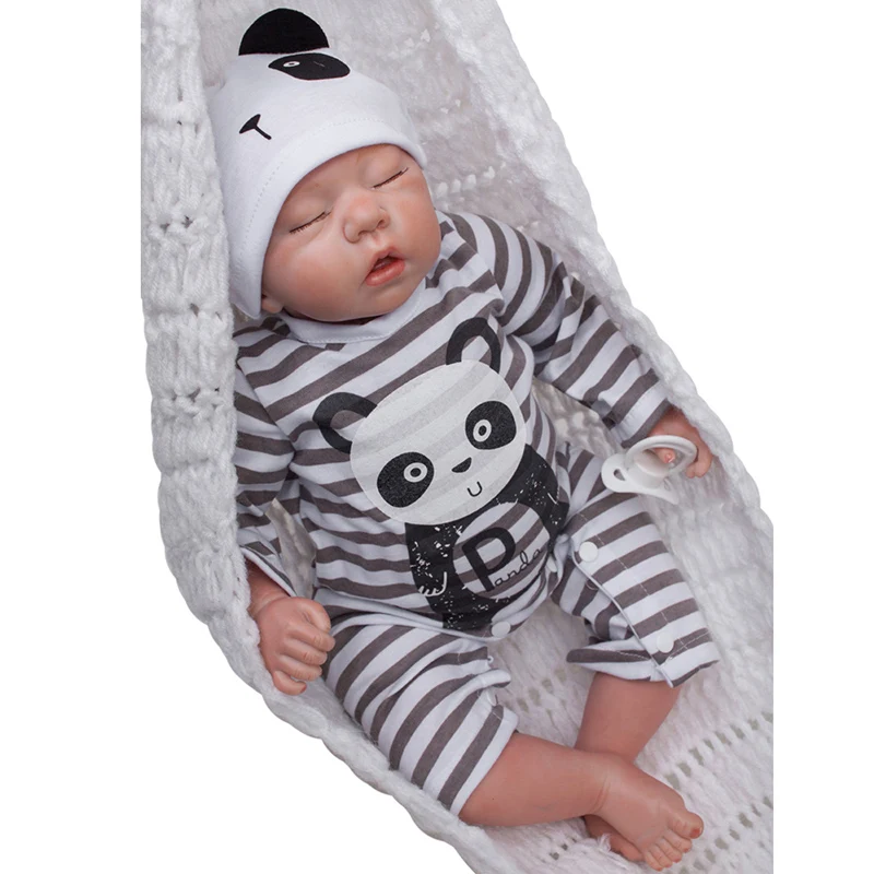 20 &quotКукла новорожденная панда Девочка милая кукла Ручная работа силиконовая
