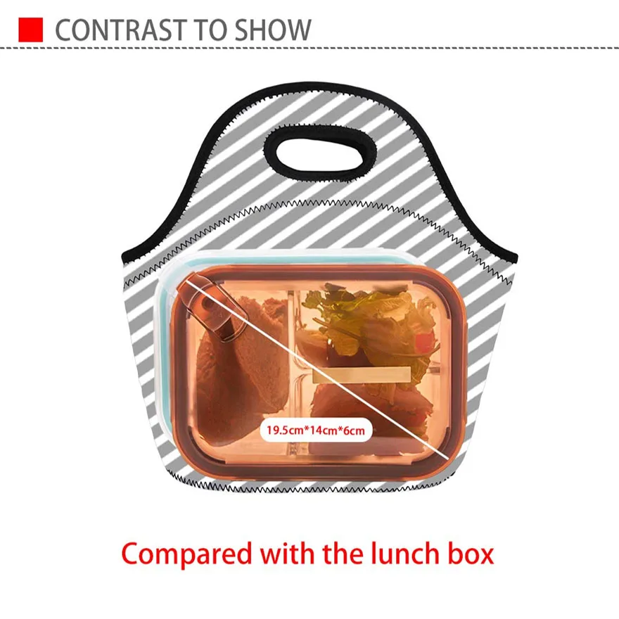 Сумка для ланча с принтом призрак сахар Череп Zombine Cool Punk изолированная сумка