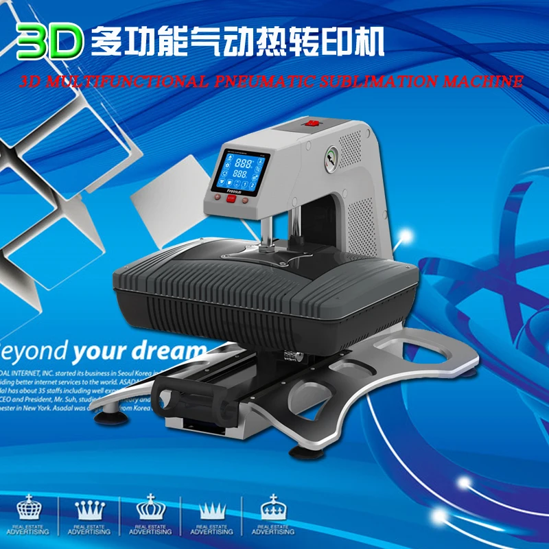 Машина для вакуумного термопечати 3D принтер сублимации чехлов кружек футболок и