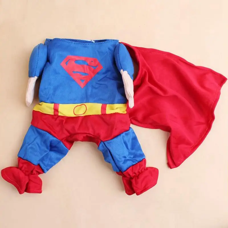 Новинка милые костюмы Супермена для собак одежда больших куртка пальто XS XL|large dog