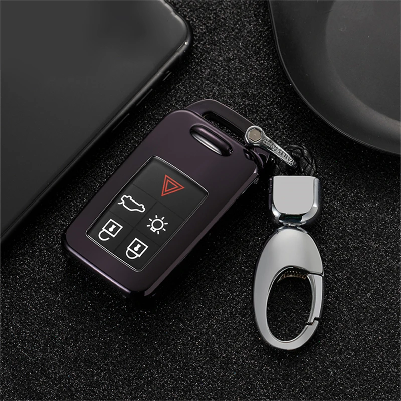 Чехол из мягкого ТПУ для Volvo 5 кнопки ключа автомобиля чехол для C30 C70 S40 S60 S70 S80 V40 V50 V70 XC60 XC90 аксессуары держатель брелок для ключей