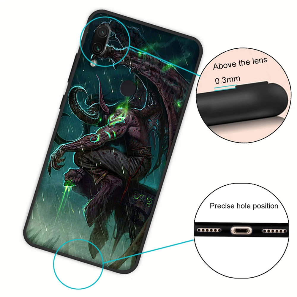 Wows World of Warcraft мягкий чехол для Xiaomi Redmi Note 7 4 4X6 Pro 5 Plus 5A 6A Go S2