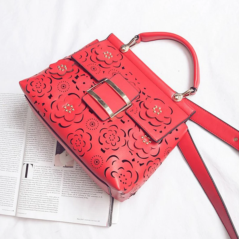 Женская сумка с волнистыми цветами от известного дизайнера модель кошелька со