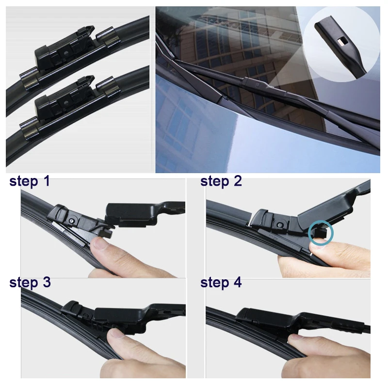 QEEPEI Wiper Blade For Skoda Citygo 2011 Onwards 24''+16'' High Quality Iso9000 Natural Rubber Clean Front Windshield CPC201-3 |