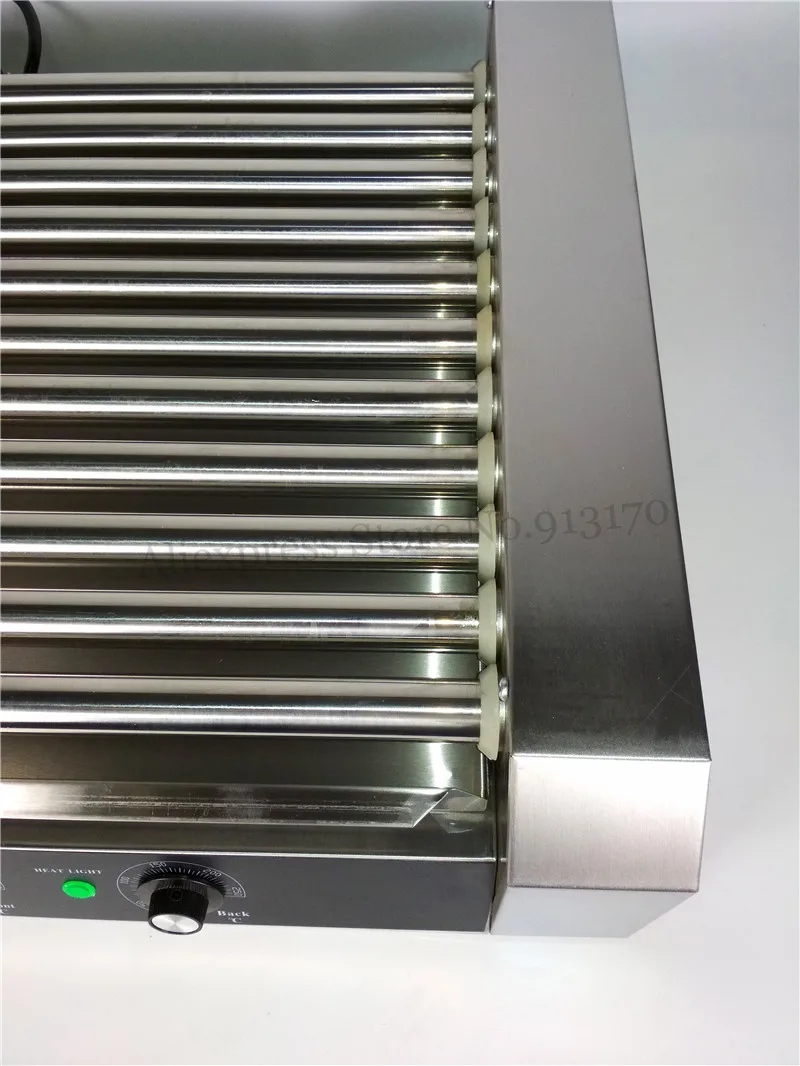 commercial electric hot dog maker warmer 11 rollers grill cooker roasting machine 2200 watt low noise free global shipping