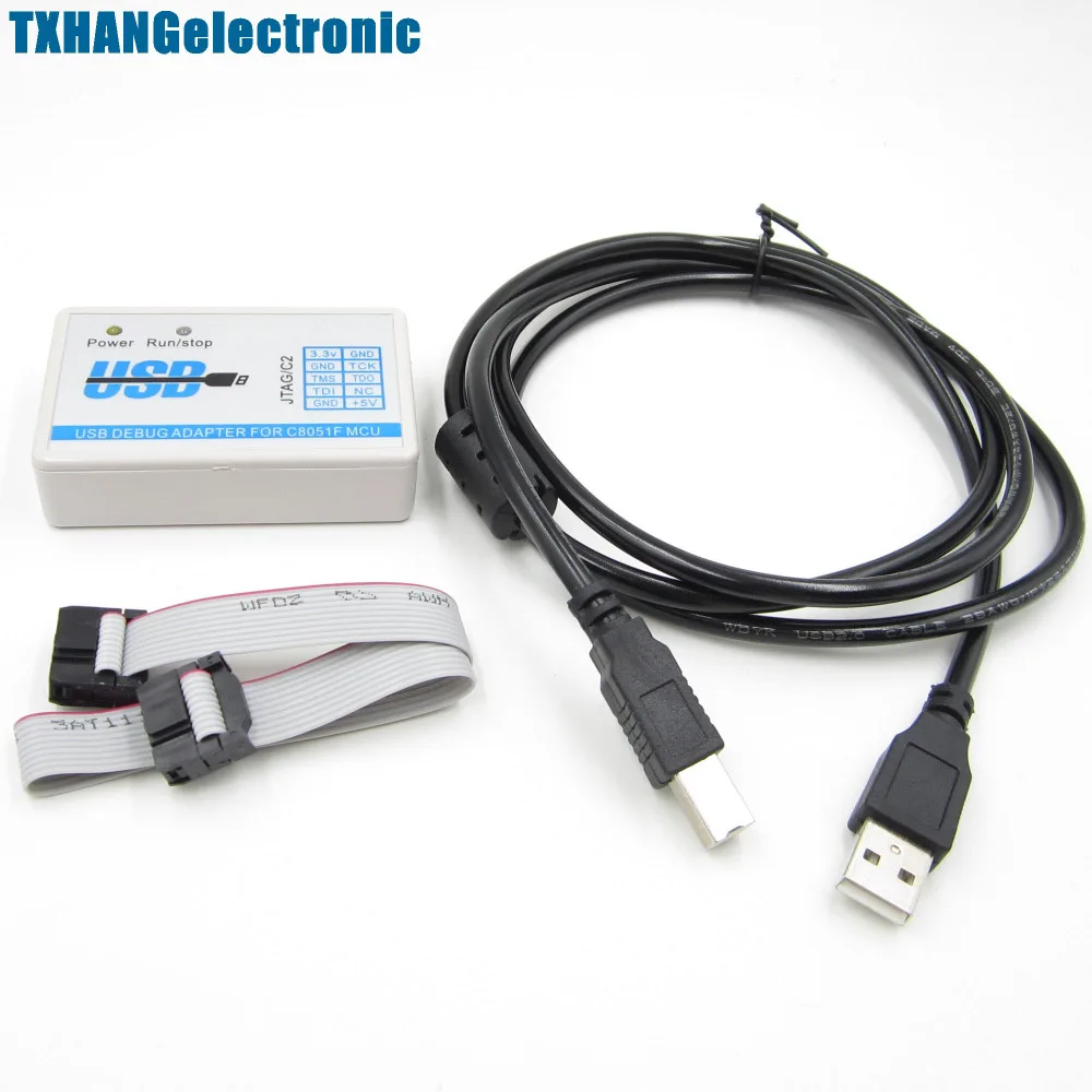 C8051F MCU эмулятор U-EC6 USB отладочный адаптер загрузчик JTAG/C2 режим + кабель Новый |