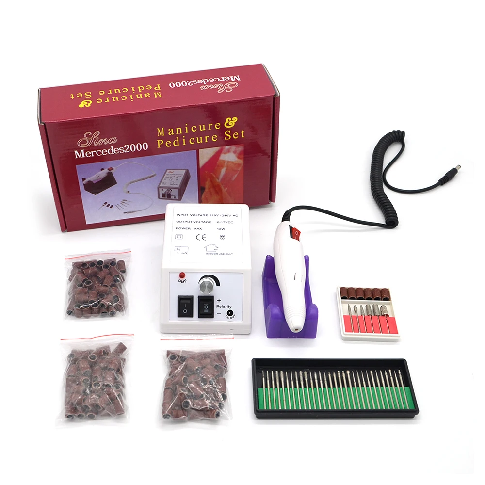 Вилка стандарта ЕС/США дрель для ногтей машина электрический акриловый Фрезер