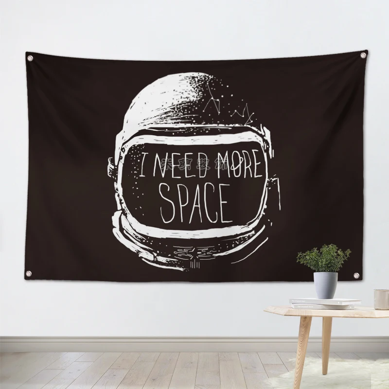 Мне нужно больше SPACEAnime плакат со сценами из фильмов флаг Бар Кафе домашний декор
