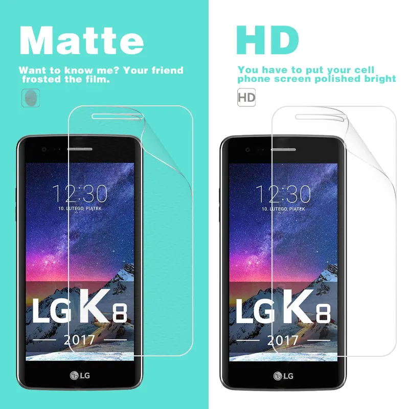 HD прозрачный глянцевый чехол для LG K8 2017 X240H с антибликовым покрытием и защитой от