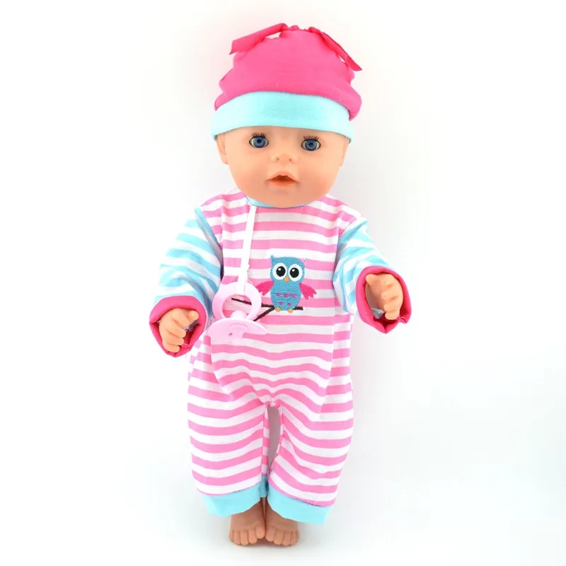 Для 17 дюймов кукла шляпа + соска Набор для 43 см bebe born Кукла Одежда Брюки куклы