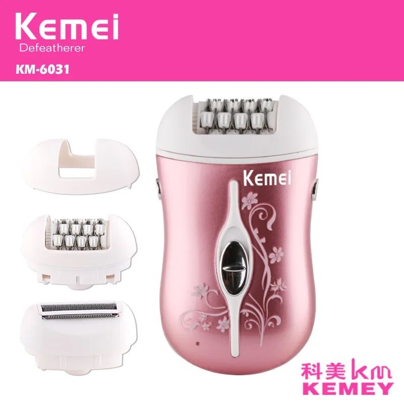 Kemei Mini 3 в 1 Женский Электрический эпилятор инструмент для ухода за ногами триммер