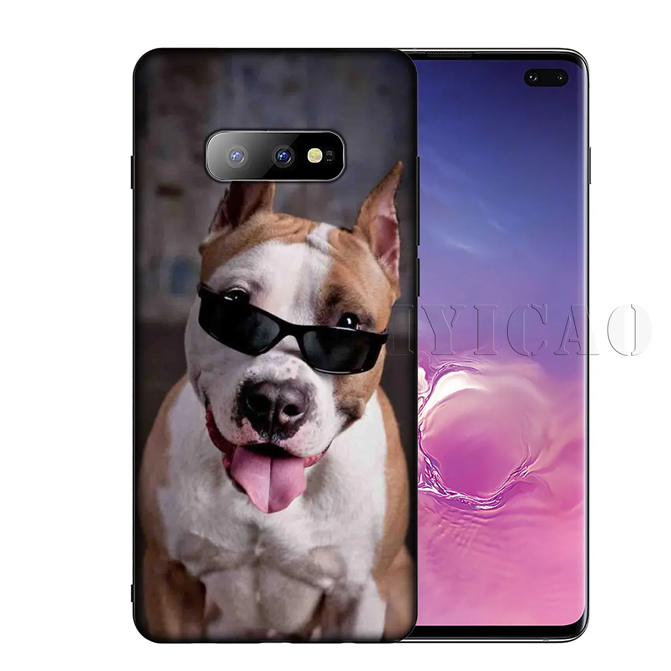 Черный мягкий силиконовый чехол для телефона Pit Bull Lovely Pet Dog Pitbull Samsung Galaxy S20 Ultra S10 Lite