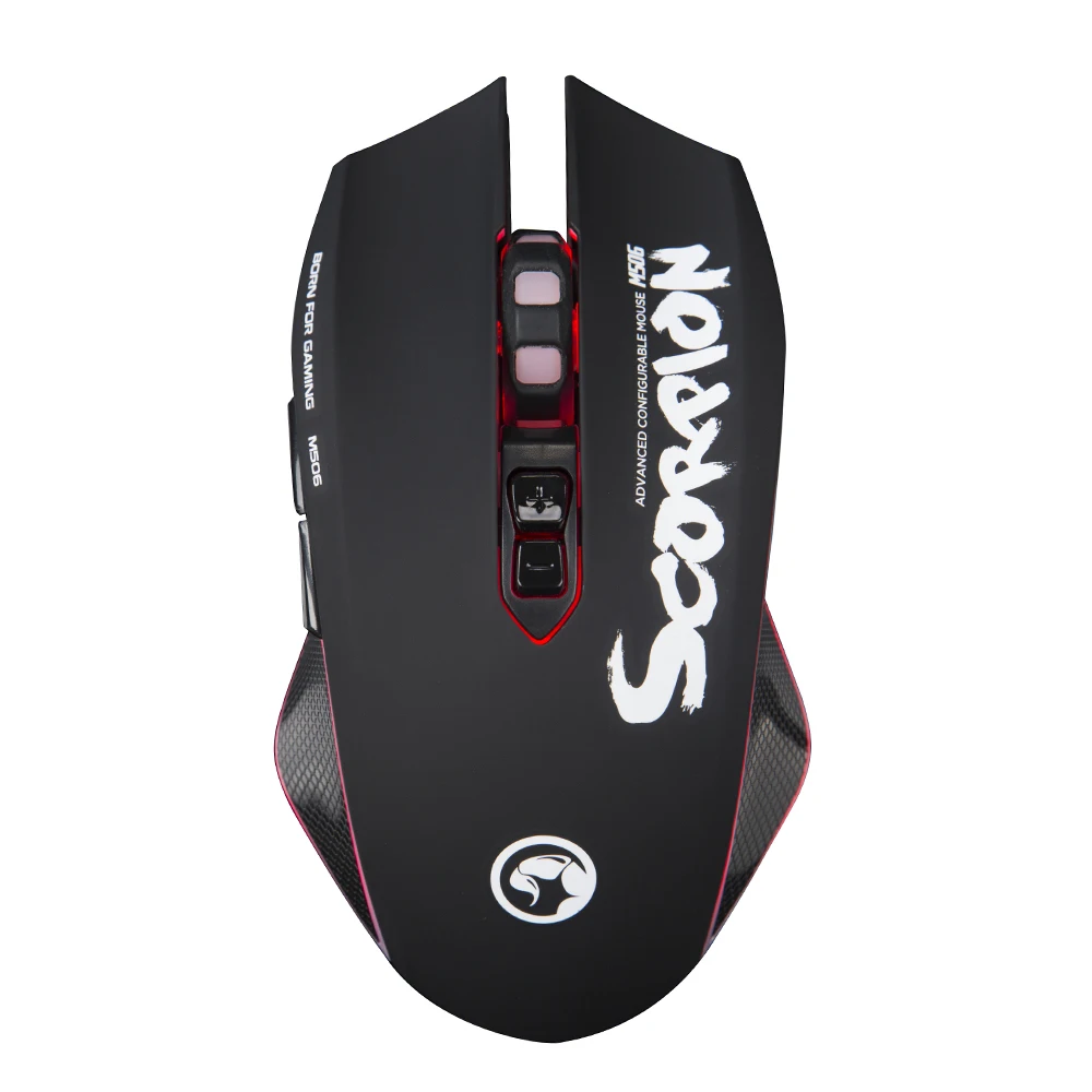 MARVO M506 игровой Мышь, 7 кнопок светодиодный Подсветка проводной Мышь, регулируемые Точек на дюйм Оптический Эргономичный USB Мыши для ПК/ноутбуков/компьютера