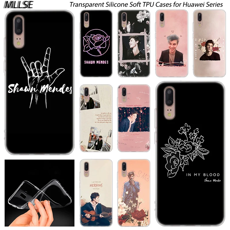 Горячий Розовый Мягкий силиконовый чехол Shawn Mendes для Huawei P30 P20 P10 P9 P8 Lite 2017 Pro Mini P Smart