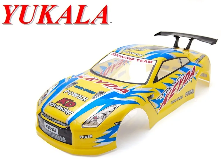 YUKALA 1/10 RC on road car parts 1:10 R/C корпус автомобиля 190 мм No 028 Gold 2 шт./лот|car body shell|body shell1/10 rc |