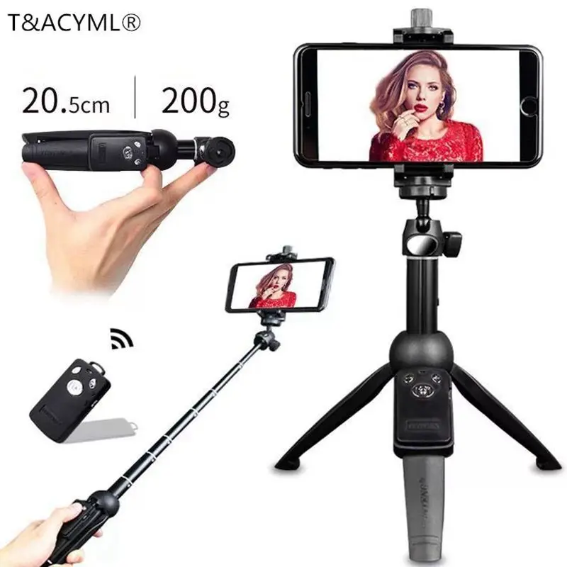 Штатив для селфи портативный Bluetooth ручной легкий штатив 3-в-1 с дистанционным