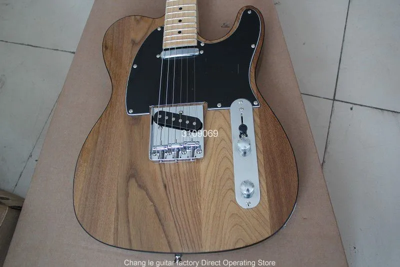 Прямая поставка с фабрики 6 струн Хромовая аппаратная гитара elm из натурального