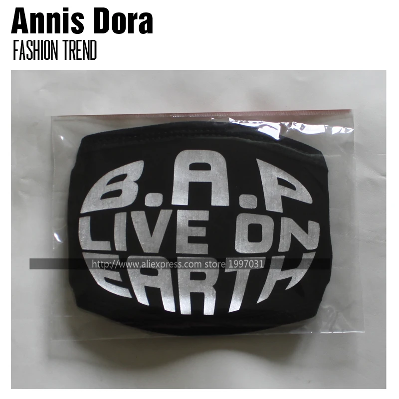 KPOP b. a. p. Лучший Идеальный Zelo Youngjae Jongup Himchan Yongguk Daehyun p live on earth silver print face mack |