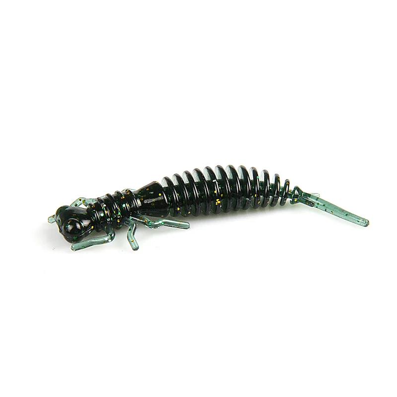 COL.F BEARKING Larva, мягкие приманки, 50 мм, 62 мм, 85 мм, искусственные приманки для рыбалки, силиконовые приманки для ловли окуня, блесна для щуки, плавающая приманка, пластиковые приманки, червь - Цвет: COL.F