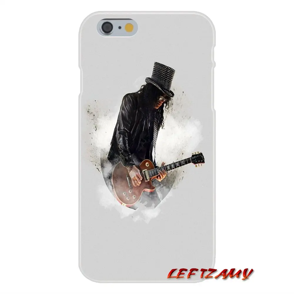 Guns N Roses Slash For iPhone X XR XS MAX 4 4S 5 5S 5C SE 6 6S 7 8 Plus ipod touch Accessories Phone Shell Covers | Мобильные
