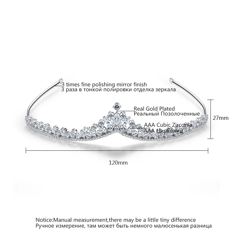 Luoteemi Свадебные Серебряный тон clear Цирконом Кристалл Diamante Тиара для Для женщин