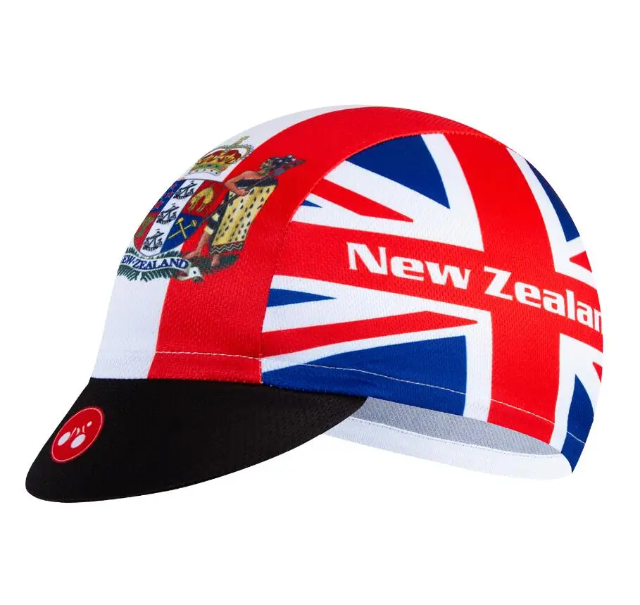 New Zealand Велосипедная Кепка, велосипедная шапка для мужчин и женщин, Солнцезащитная УФ велосипедная одежда, бандана, шлем пирата, Польша, Бразилия, Колумбия, Испания, США, Греция, Мексика, Новая Зеландия - Цвет: New Zealand